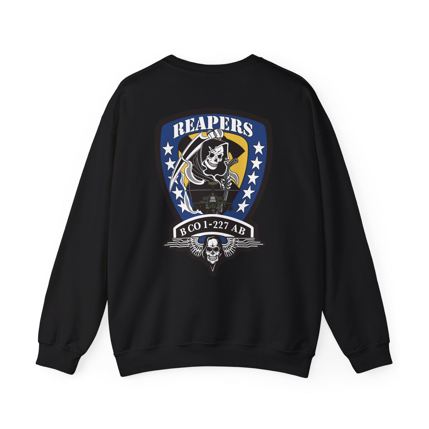 1-227 Reapers Shield Unisex Heavy Blend Crewneck Sweatshirt