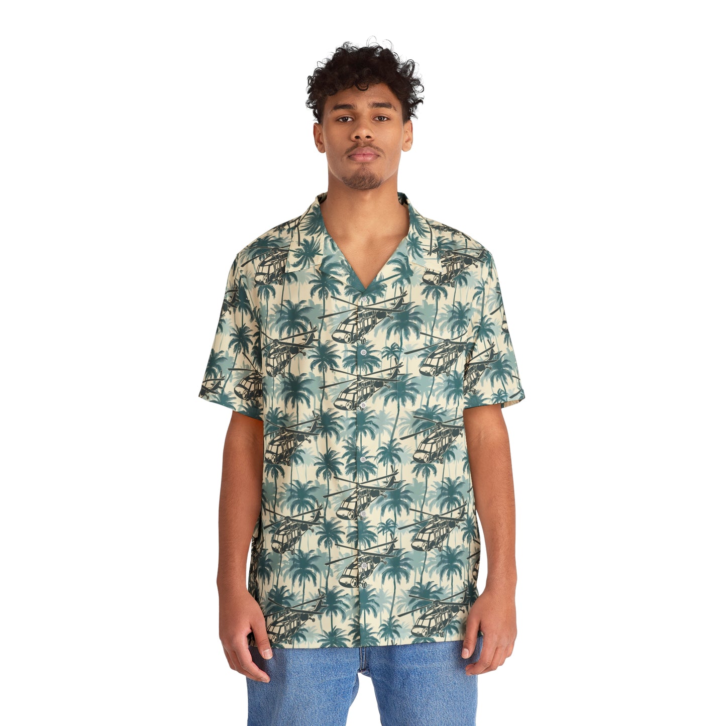 Blackhawk Helicopter Aloha Shirt