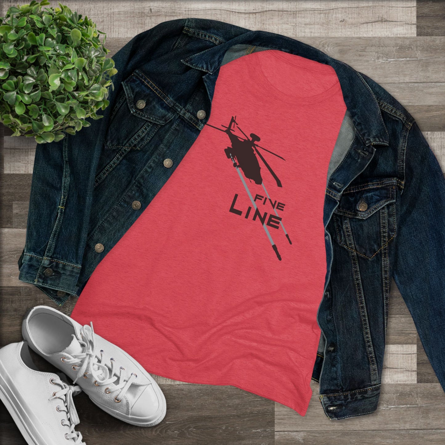 FIVE LINE Close Air Support Women's Triblend Tee