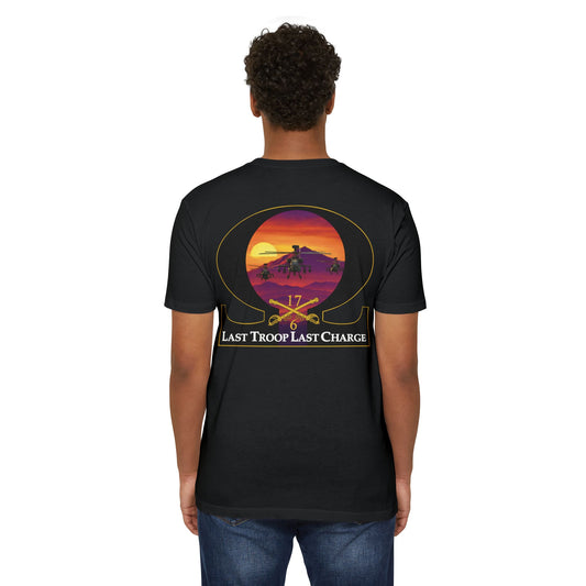 LAST TROOP - LAST CHARGE Sunset 6-17 AIR CAV C Troop 60% Cotton 40% Polyester PT CVC Jersey T-Shirt
