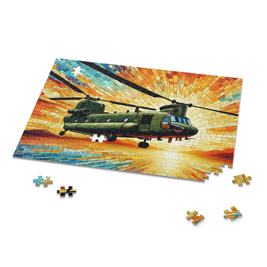 Chinook Helicopter Desert Puzzle (120, 252, 500-Piece)