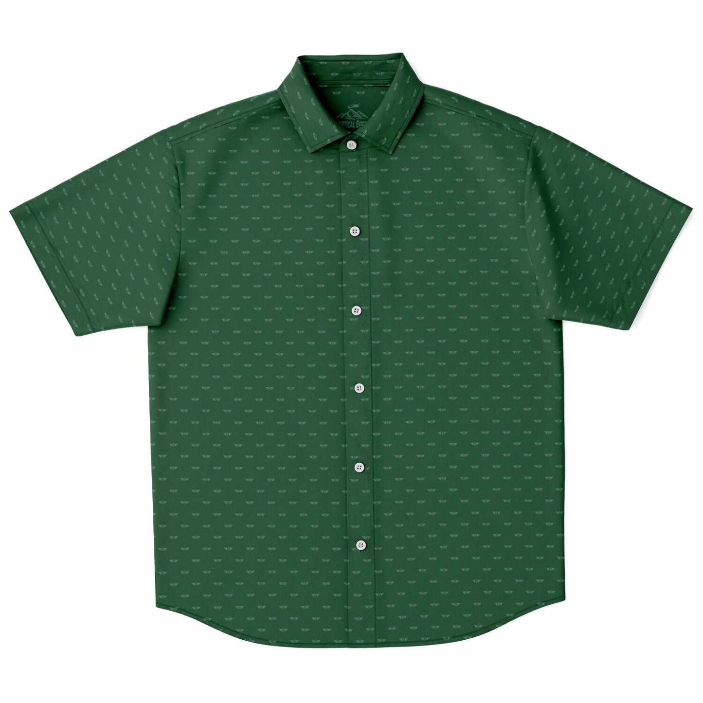 Air Corps Green Short Sleeve Button Down Shirt