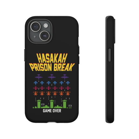 Phone Case — "Hasakah Prison Break" Retro Arcade Game Over Design