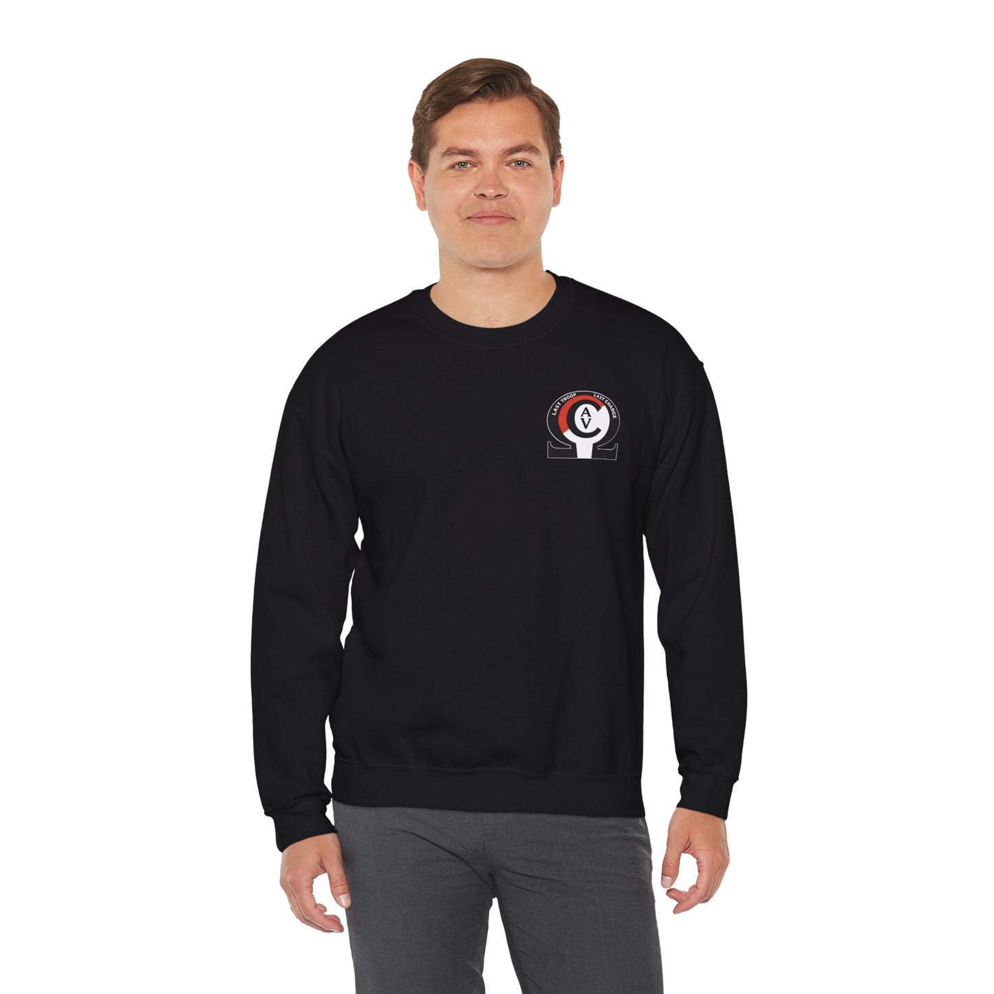 LAST TROOP - LAST CHARGE Sunset 6-17 AIR CAV C Troop Unisex Heavy Blend Crewneck Sweatshirt
