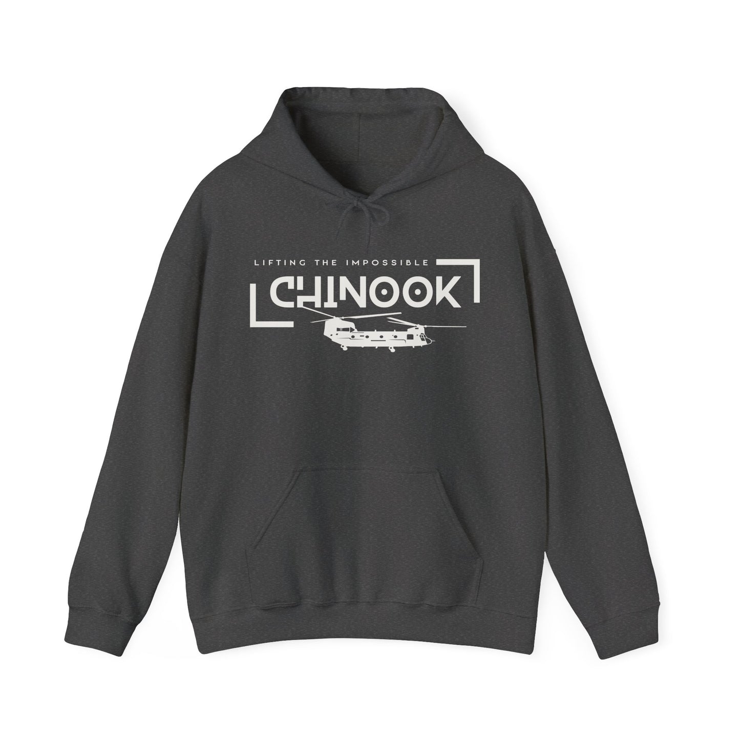 Chinook Helicopter Lifting the Impossible Unisex Heavy Blend Hooded Sweatshirt