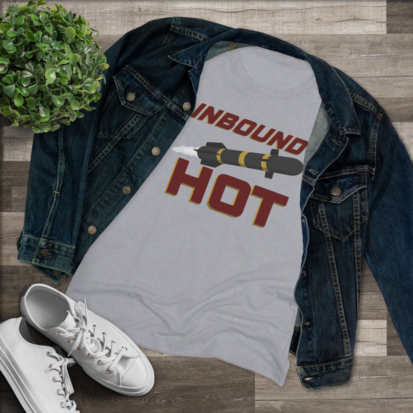 Inbound Hot Hellfire Missile Women's Triblend Tee