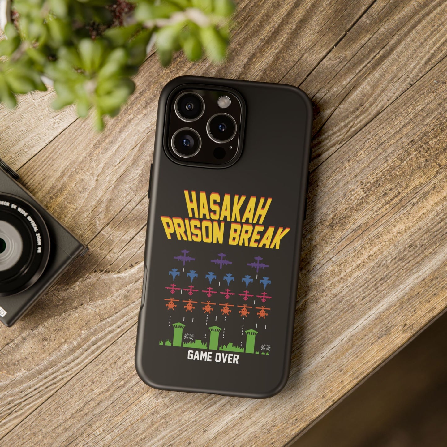 Phone Case — "Hasakah Prison Break" Retro Arcade Game Over Design