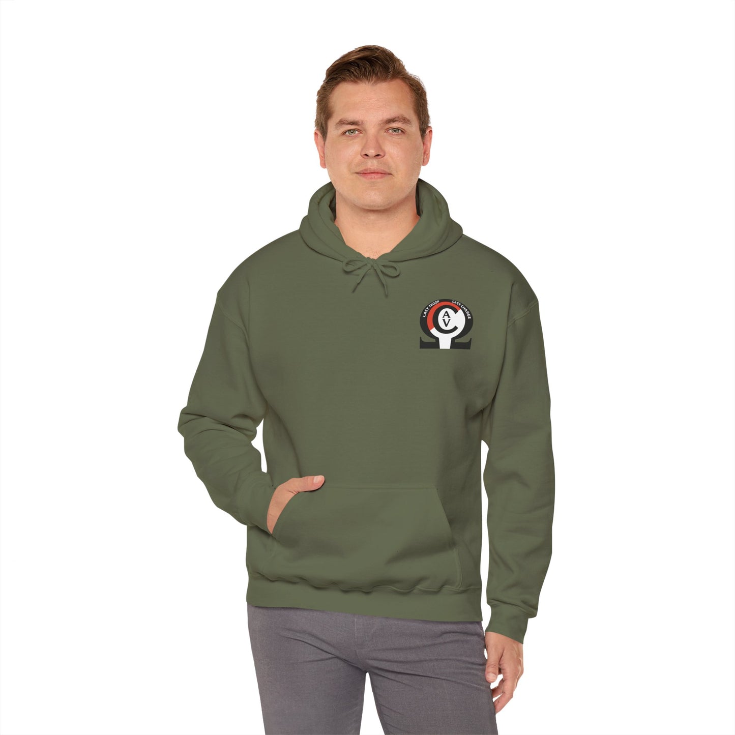 LAST TROOP - LAST CHARGE Sunset 6-17 AIR CAV C Troop Unisex Heavy Blend Hooded Sweatshirt