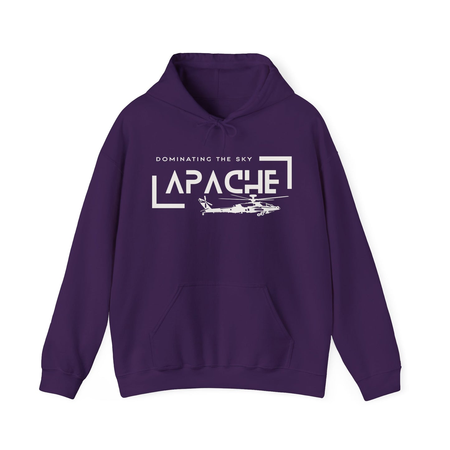 Apache Helicopter - Dominating the Sky Unisex Heavy Blend Hooded Sweatshirt