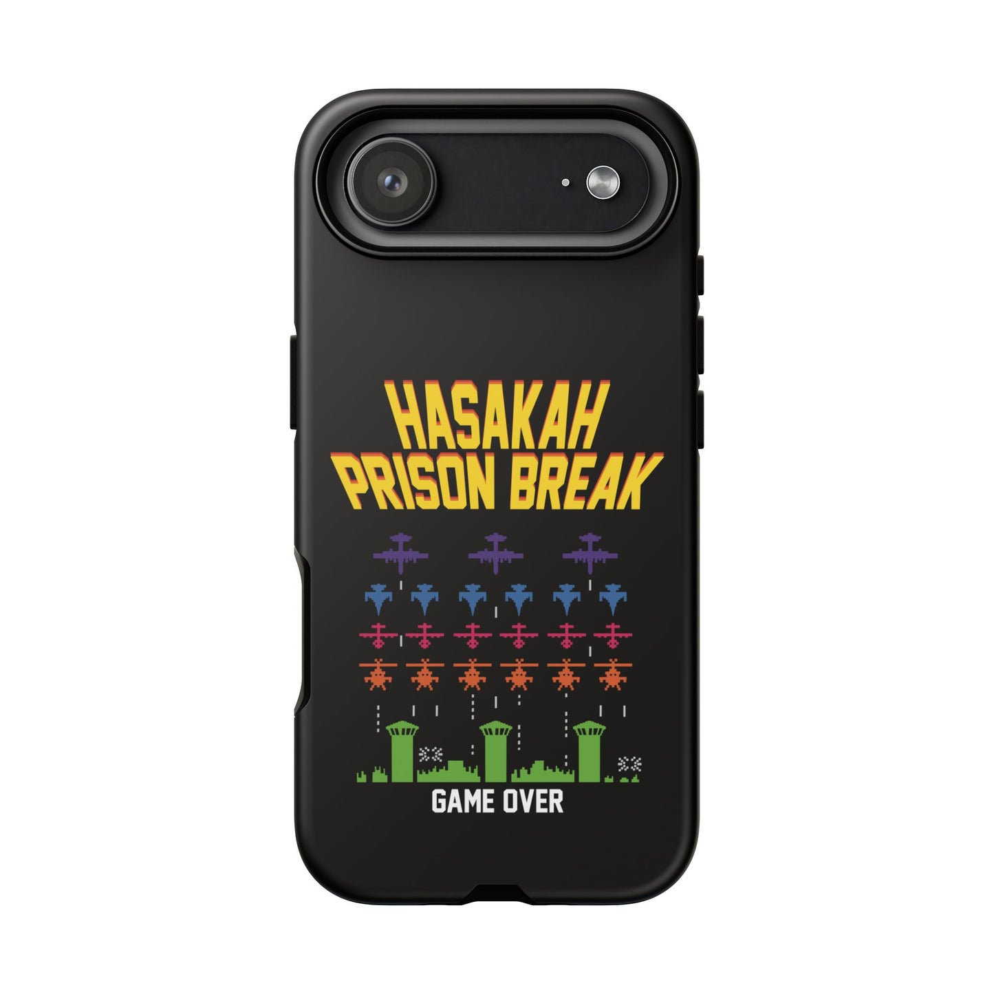 Phone Case — "Hasakah Prison Break" Retro Arcade Game Over Design