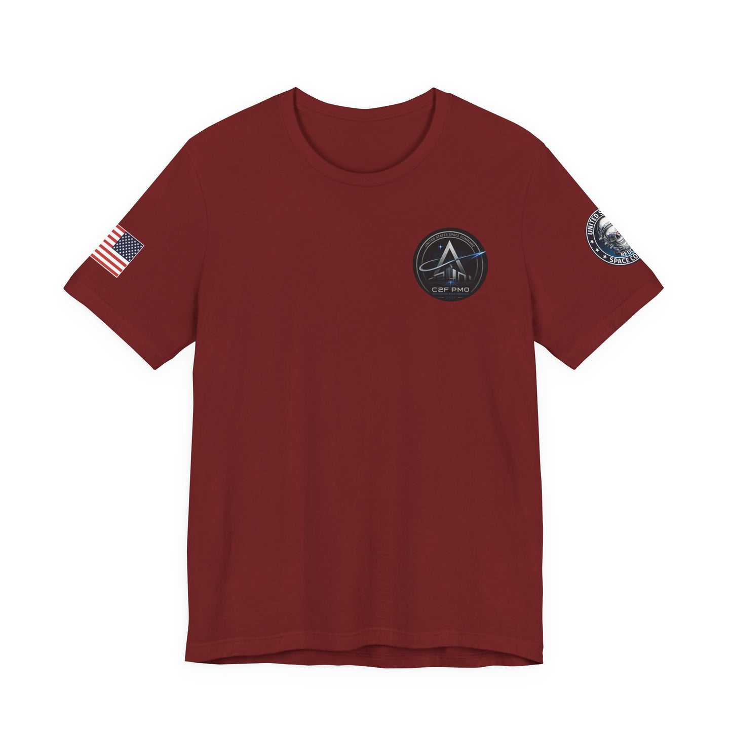 U.S. Space Command Skull Astronaut C2F PMO Logo T-Shirt Accelerating Space Dominance 2032