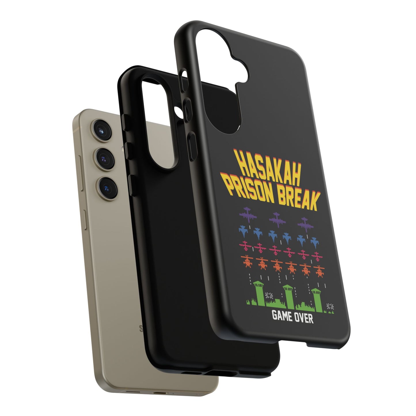 Phone Case — "Hasakah Prison Break" Retro Arcade Game Over Design