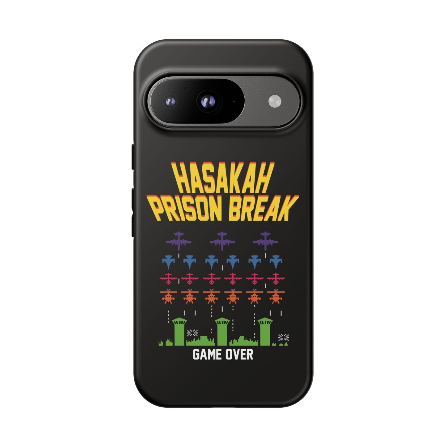 Phone Case — "Hasakah Prison Break" Retro Arcade Game Over Design