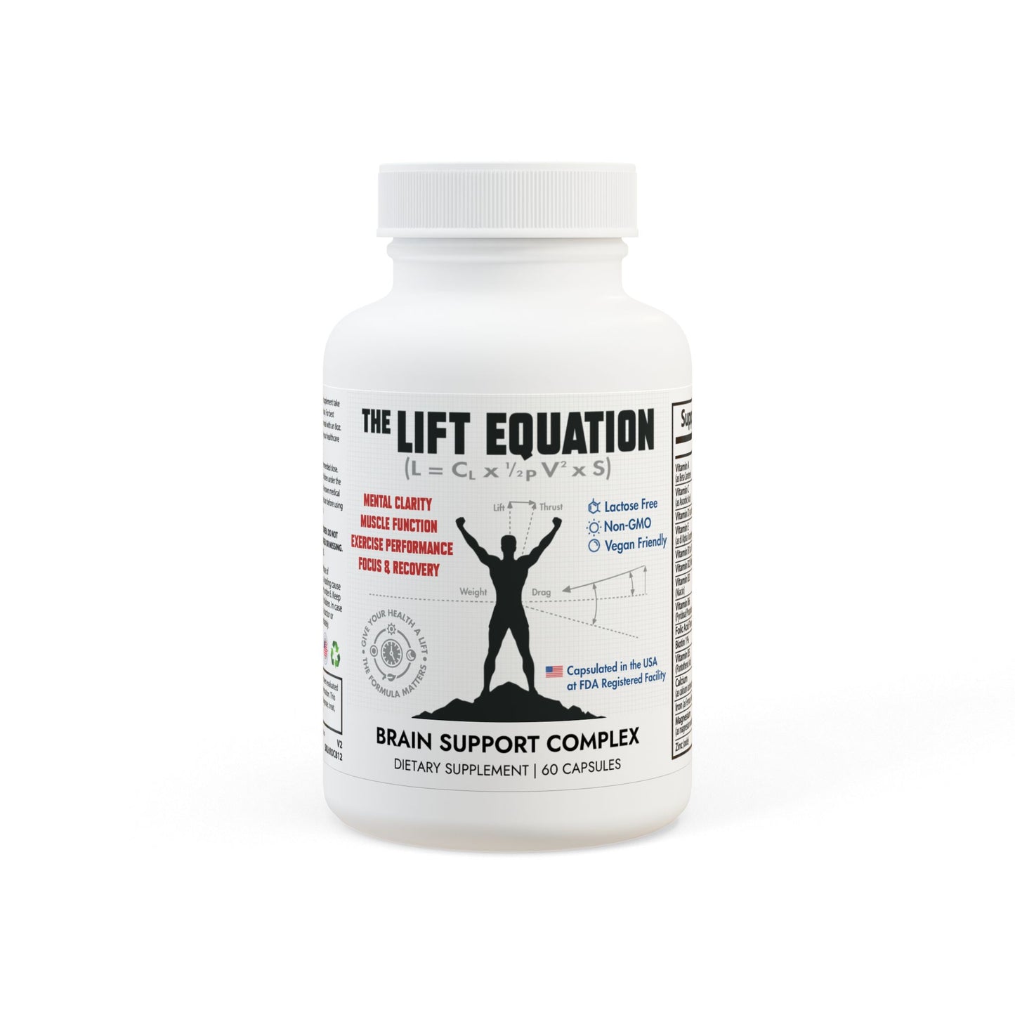 The Lift Equation Brain Support Complex Supplement (60 Capsules)