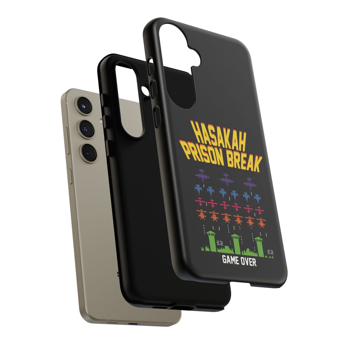 Phone Case — "Hasakah Prison Break" Retro Arcade Game Over Design