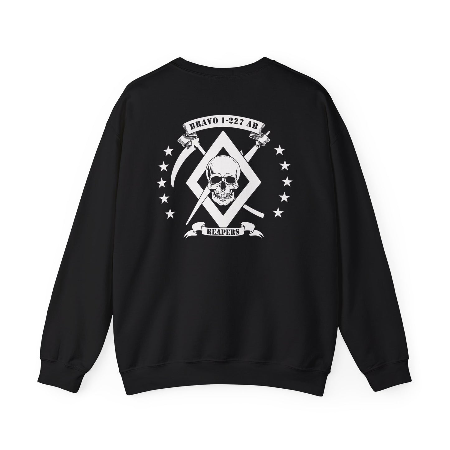 1-227 Reapers Color Shield front New Back Unisex Heavy Blend Crewneck Sweatshirt