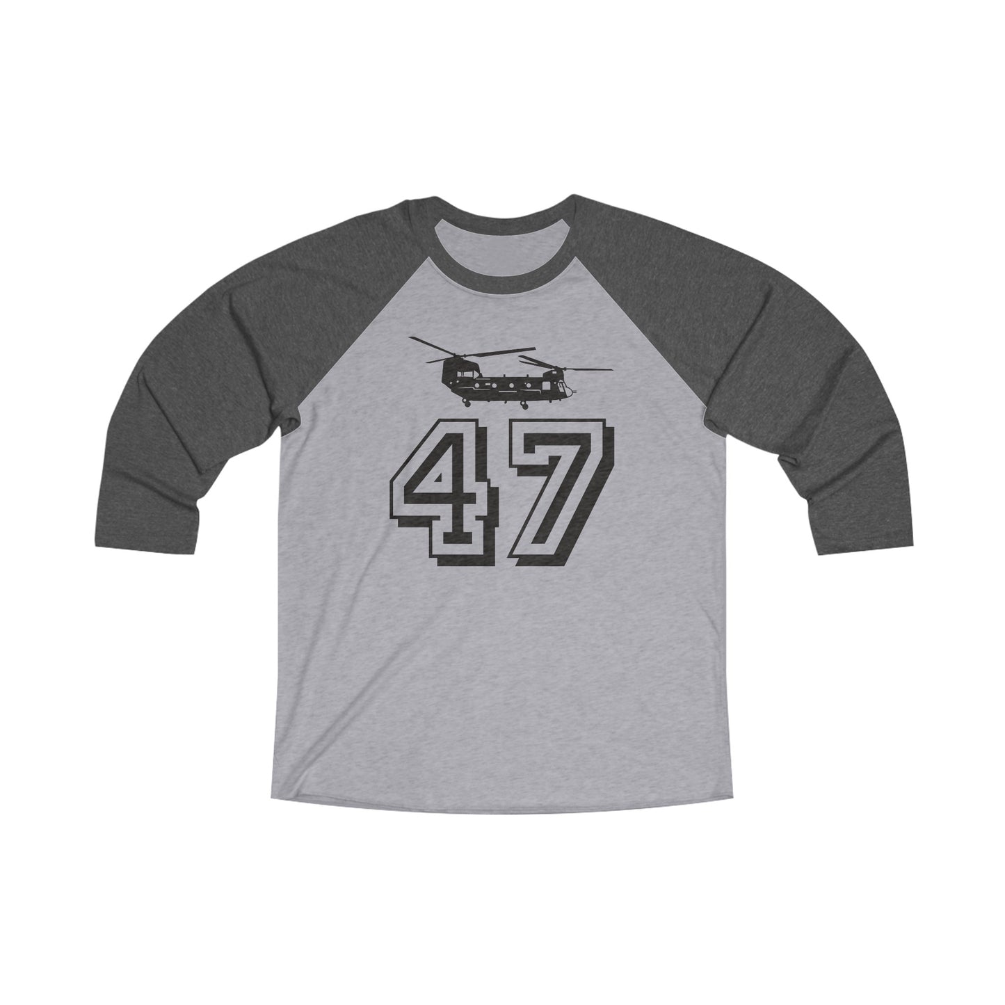 Team Chinook Tri-Blend 3\4 Raglan Tee