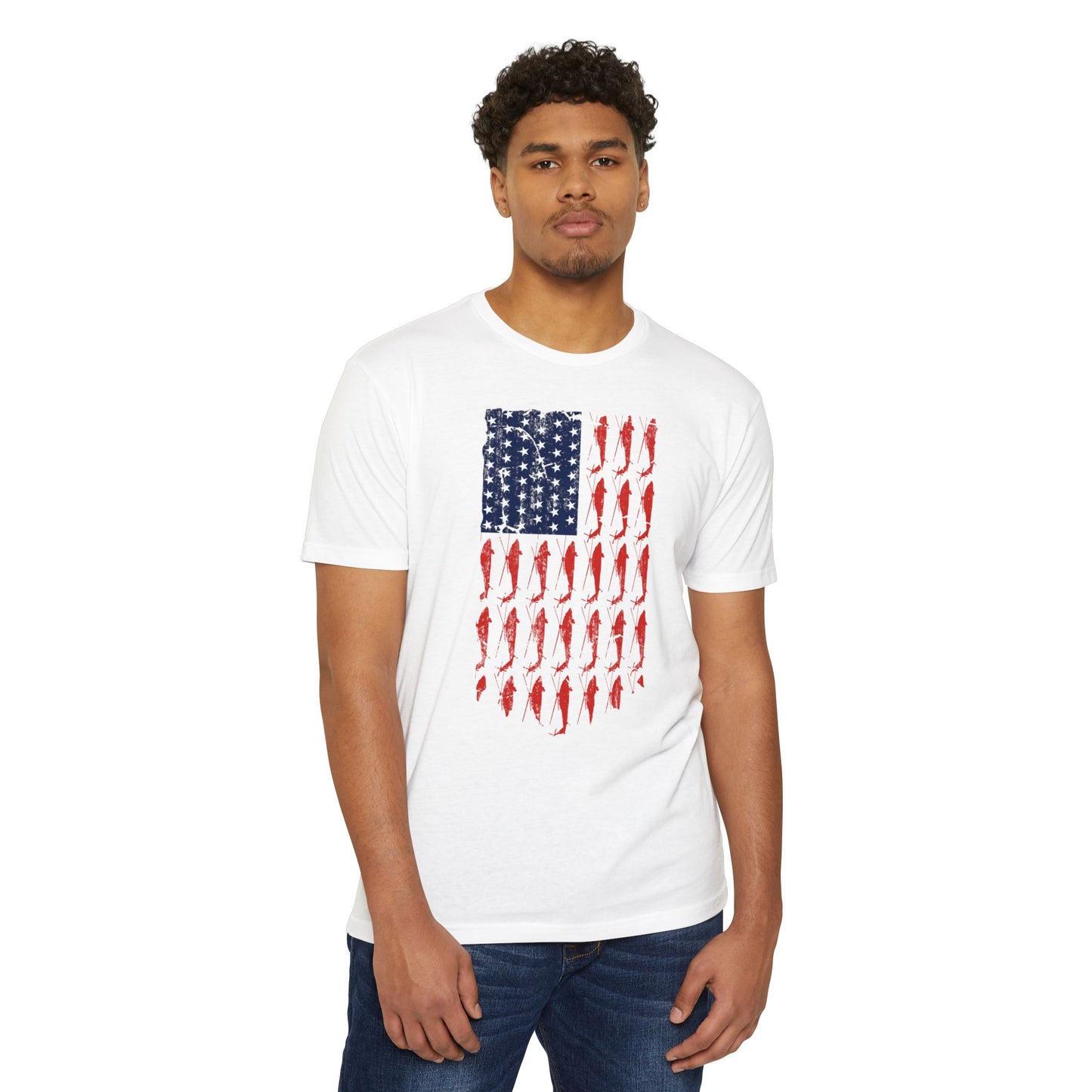 Patriotic Blackhawk CVC Jersey T-shirt