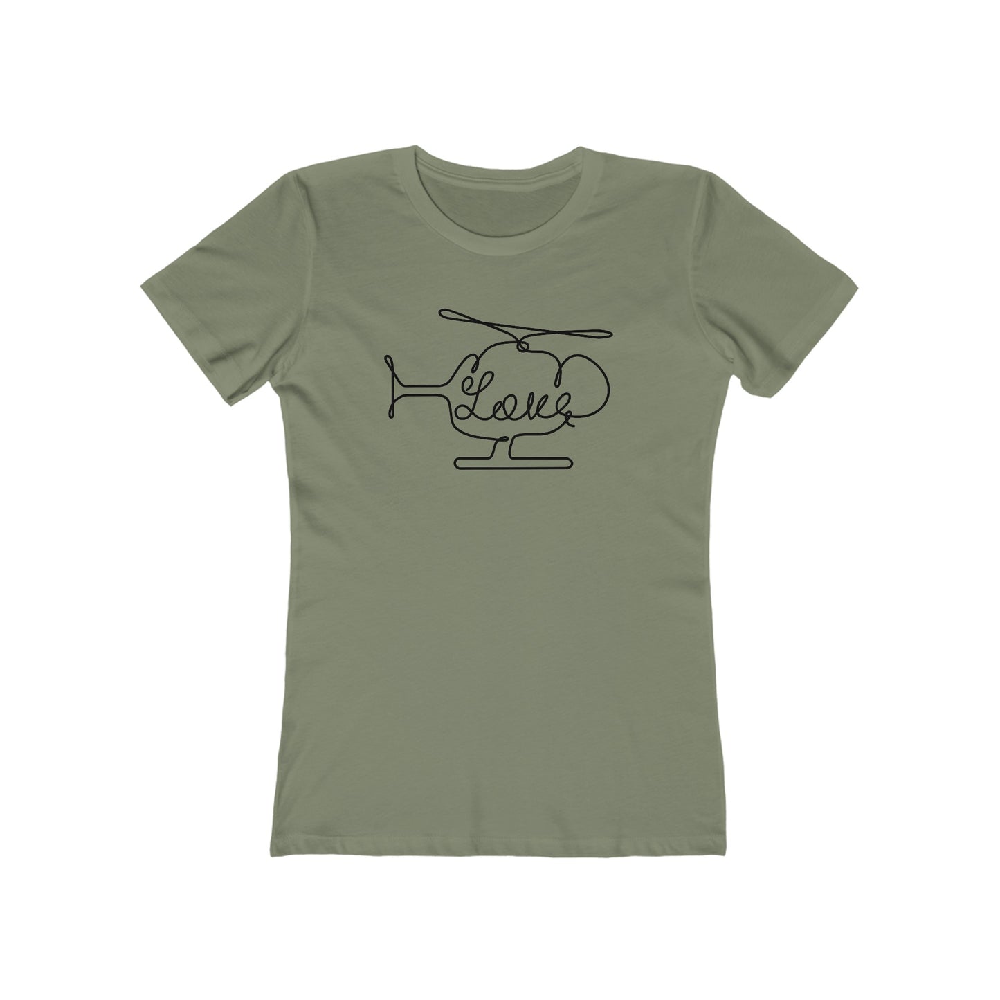 Love Helicopter Women's 100% cotton Tee