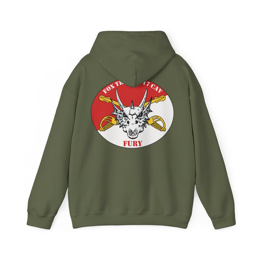 6-17 AIR CAV Fox Troop Heavy Blend Hooded Sweatshirt