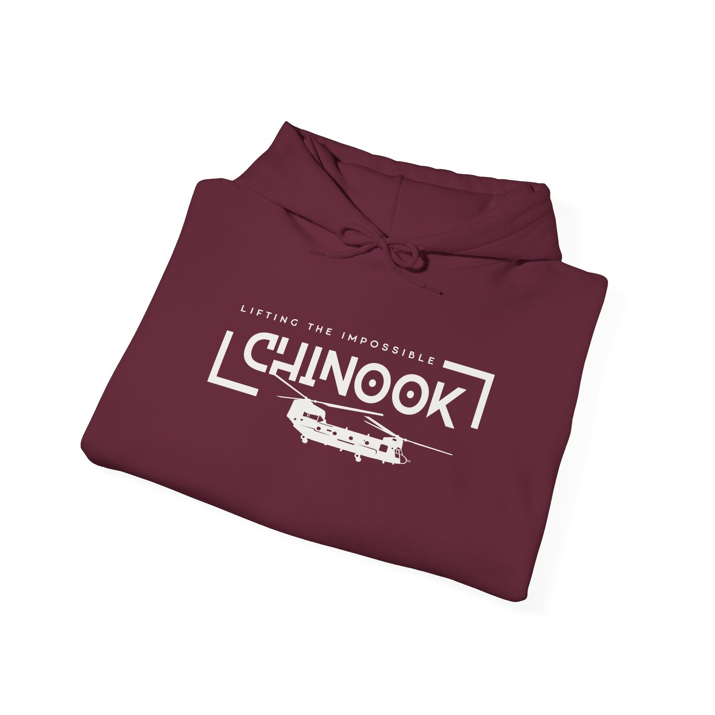 Lifting the Impossible Chinook Helicopter Unisex Heavy Blend Hooded Sweatshirt