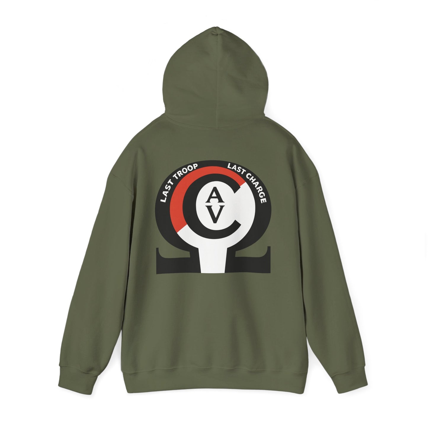 LAST TROOP - LAST CHARGE  6-17 AIR CAV C Troop Unisex Heavy Blend Hooded Sweatshirt
