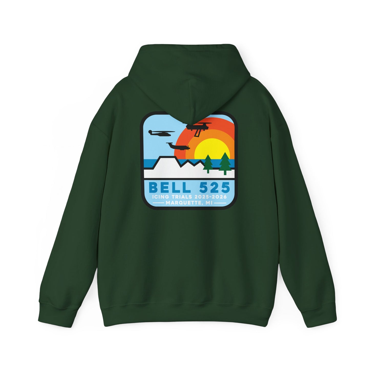 Bell 525 Icing Trials  Hoodie - 50/50 Cotton/Poly