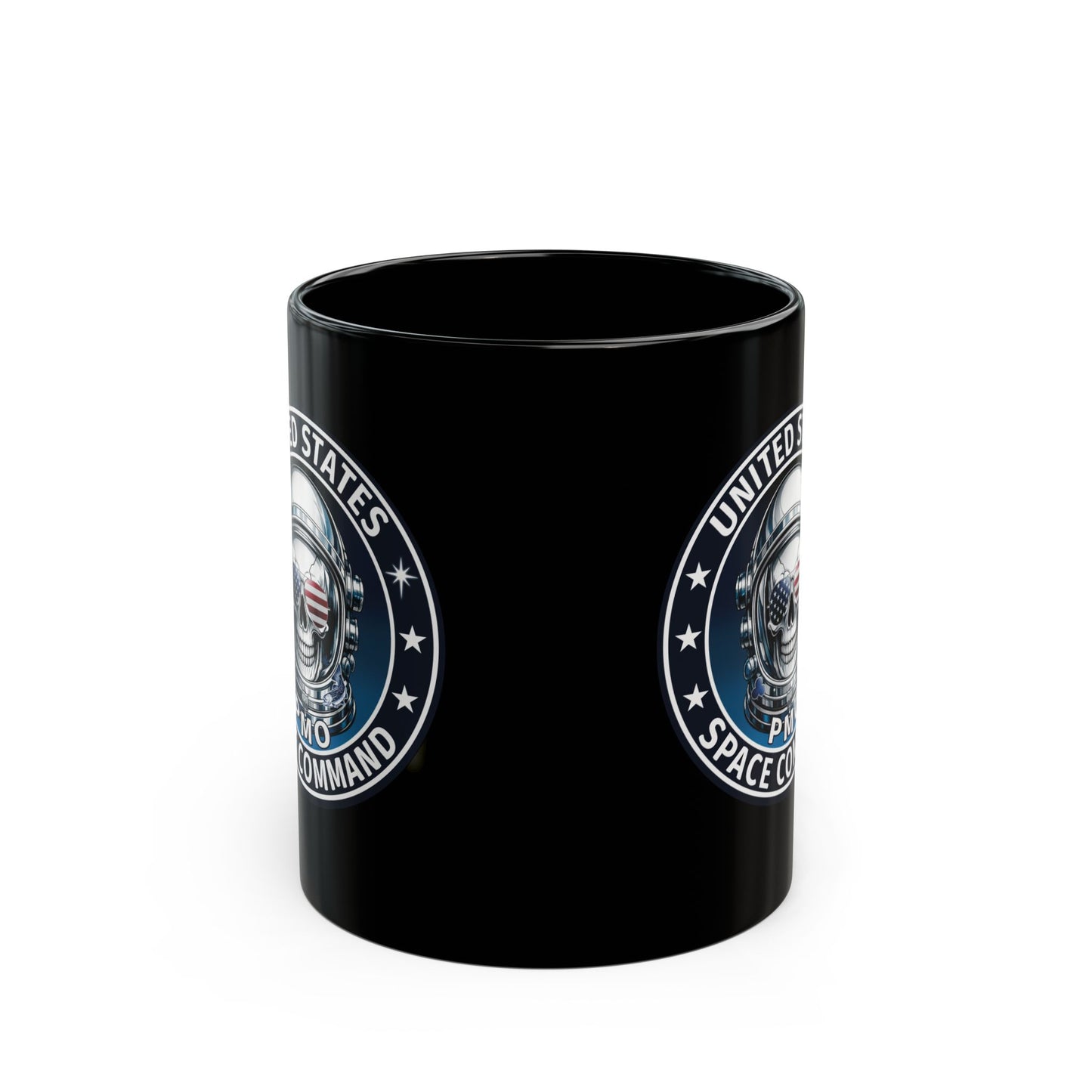 U.S. Space Command Skull Astronaut Black Mug – 11oz/15oz