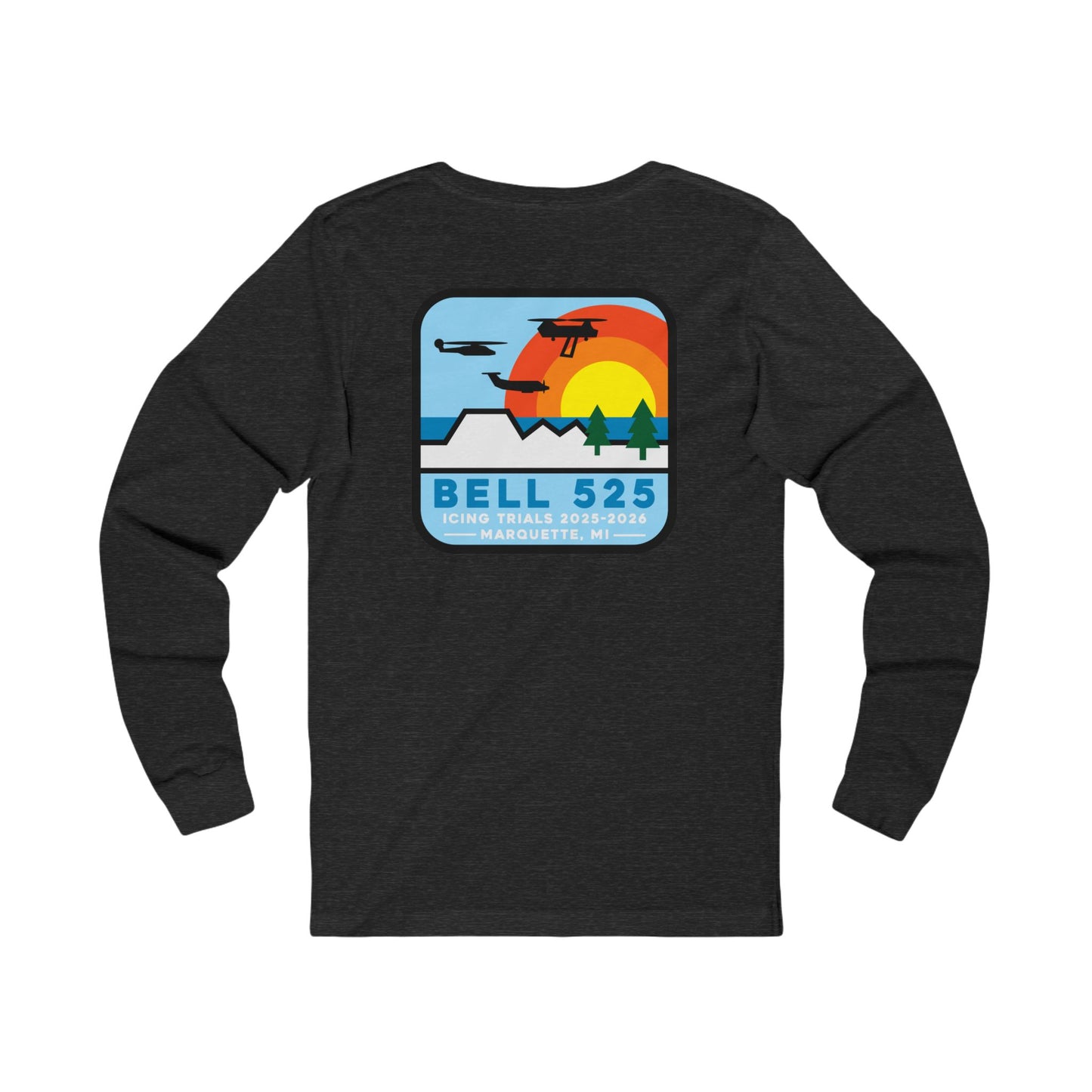 Bell 525 Icing Trials Lightweight 100% Cotton Long Sleeve Tee