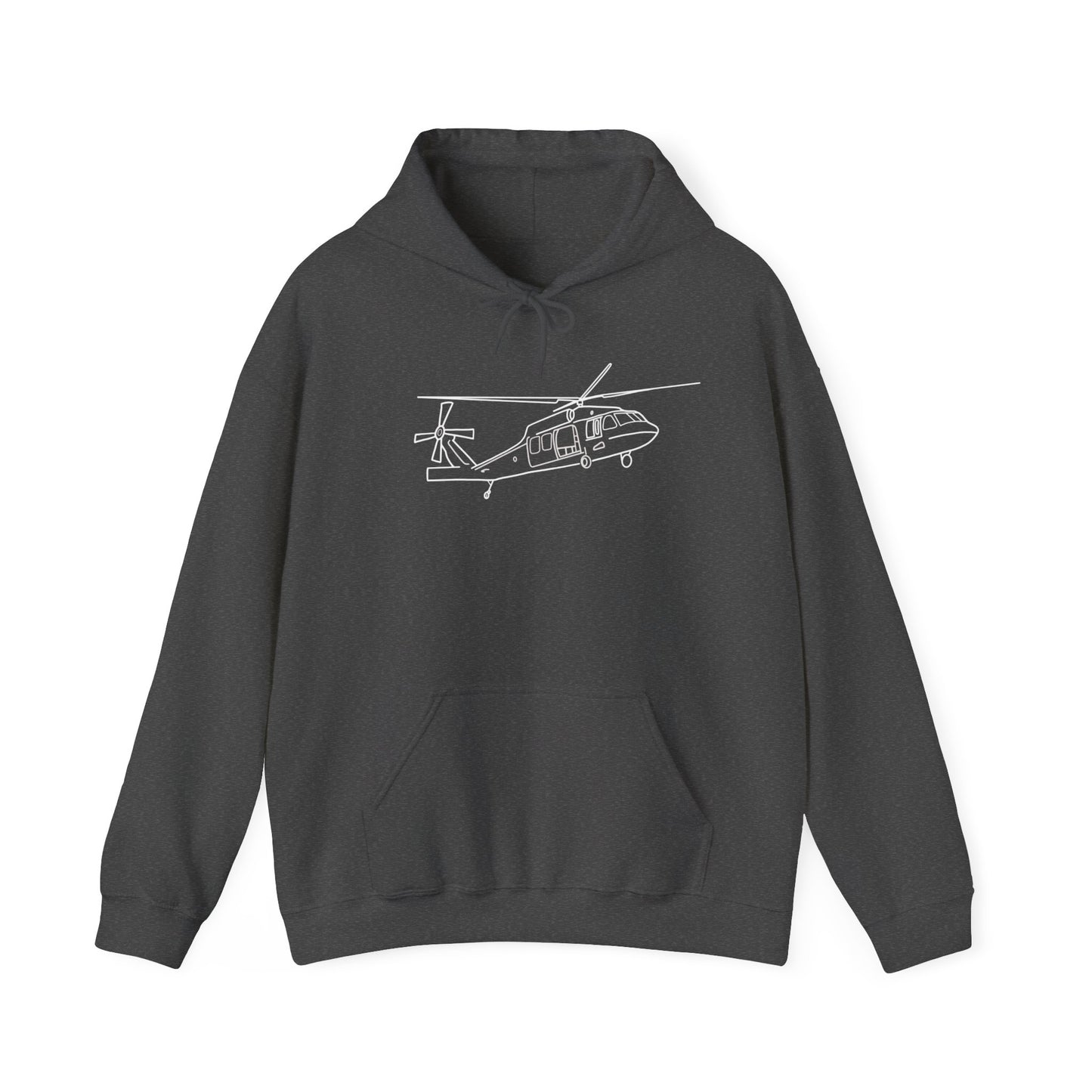 Blackhawk Line Art Heavy Blend Hooded Sweatshirt