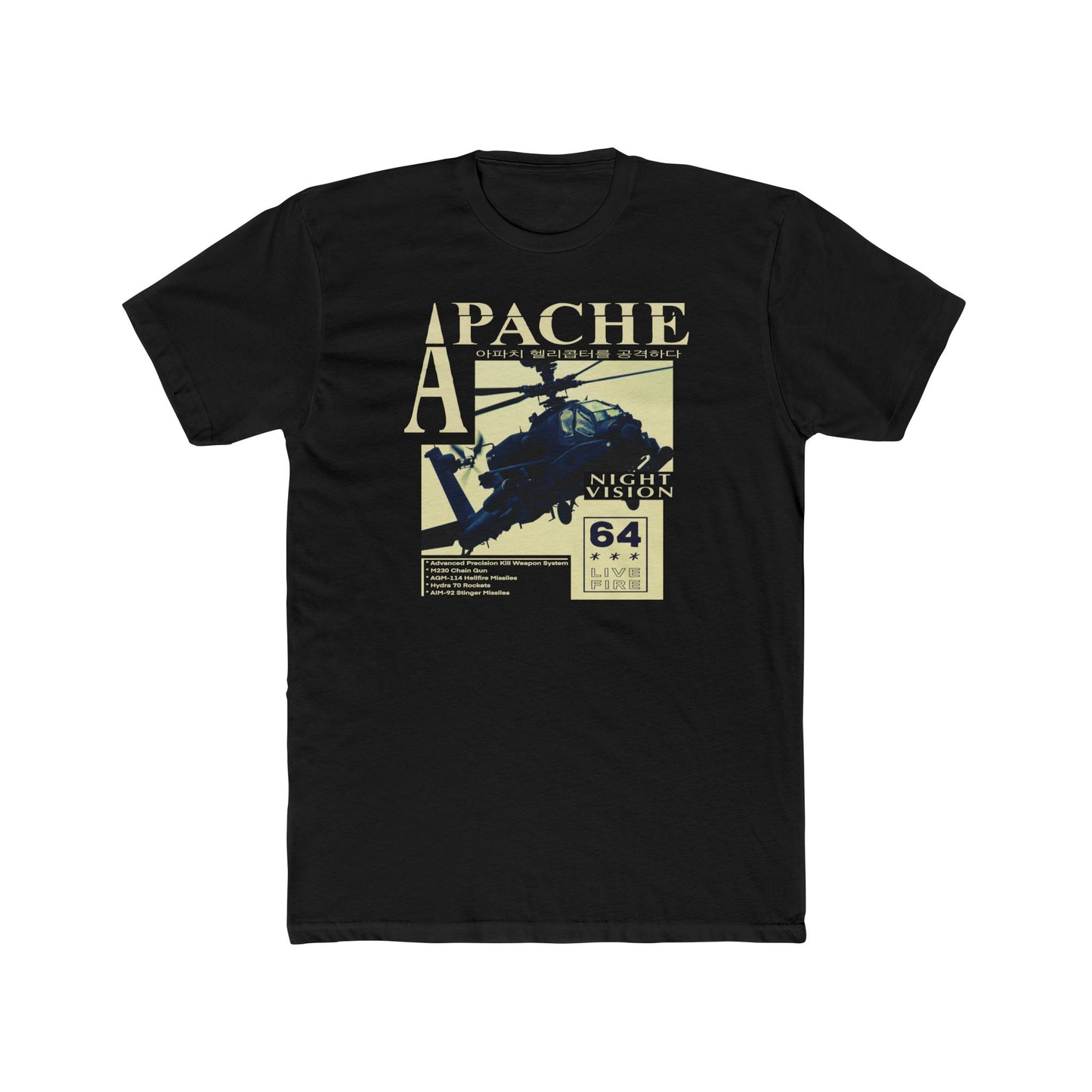 Apache Night Vision 100% Cotton Crew Tee