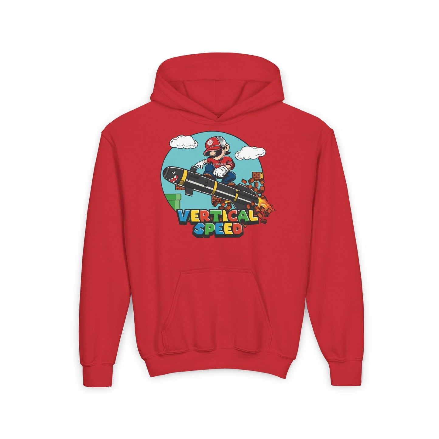 Level Up Vertical Speed Youth Heavy Blend Hooded Sweatshirt