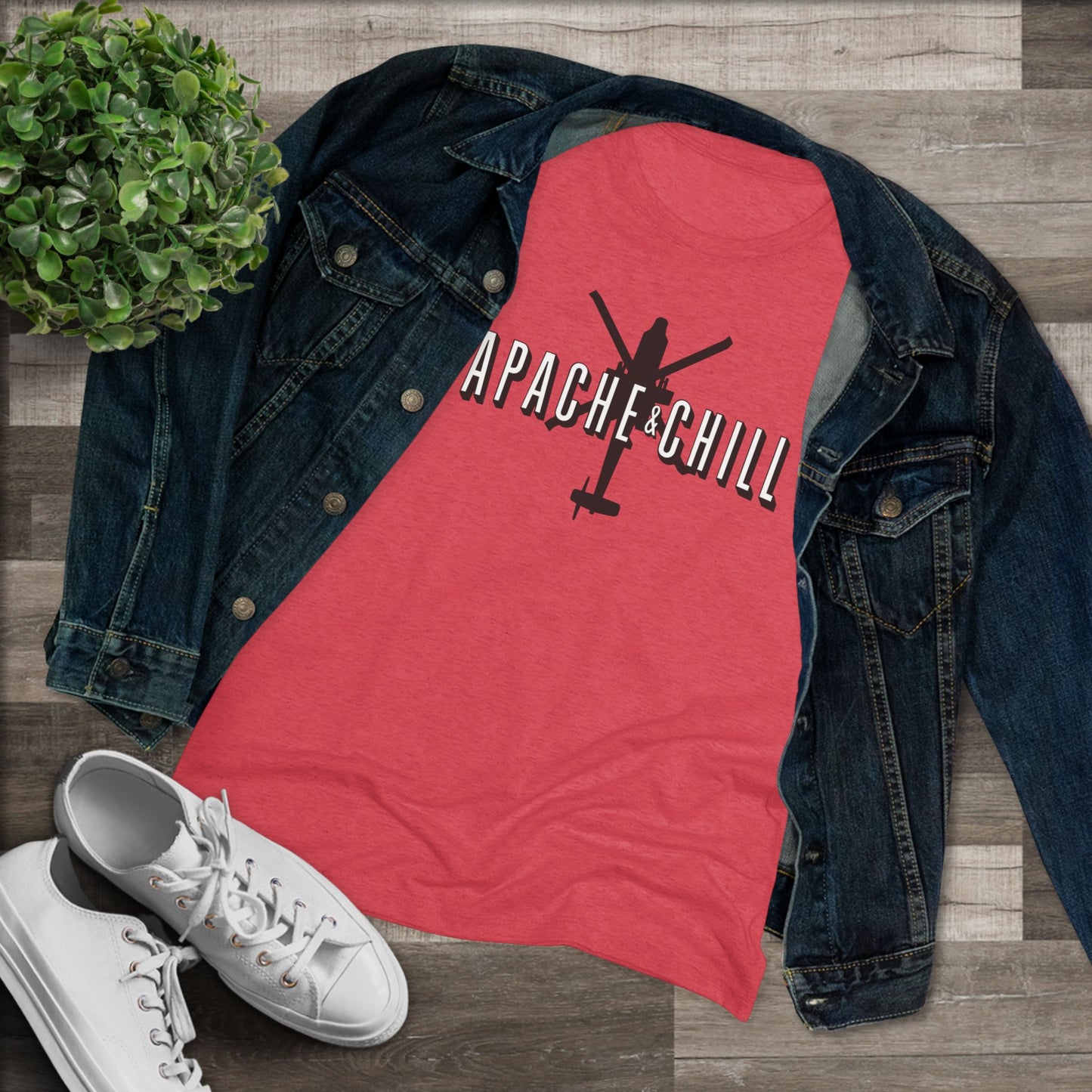 Apache & Chill Women's Triblend Tee