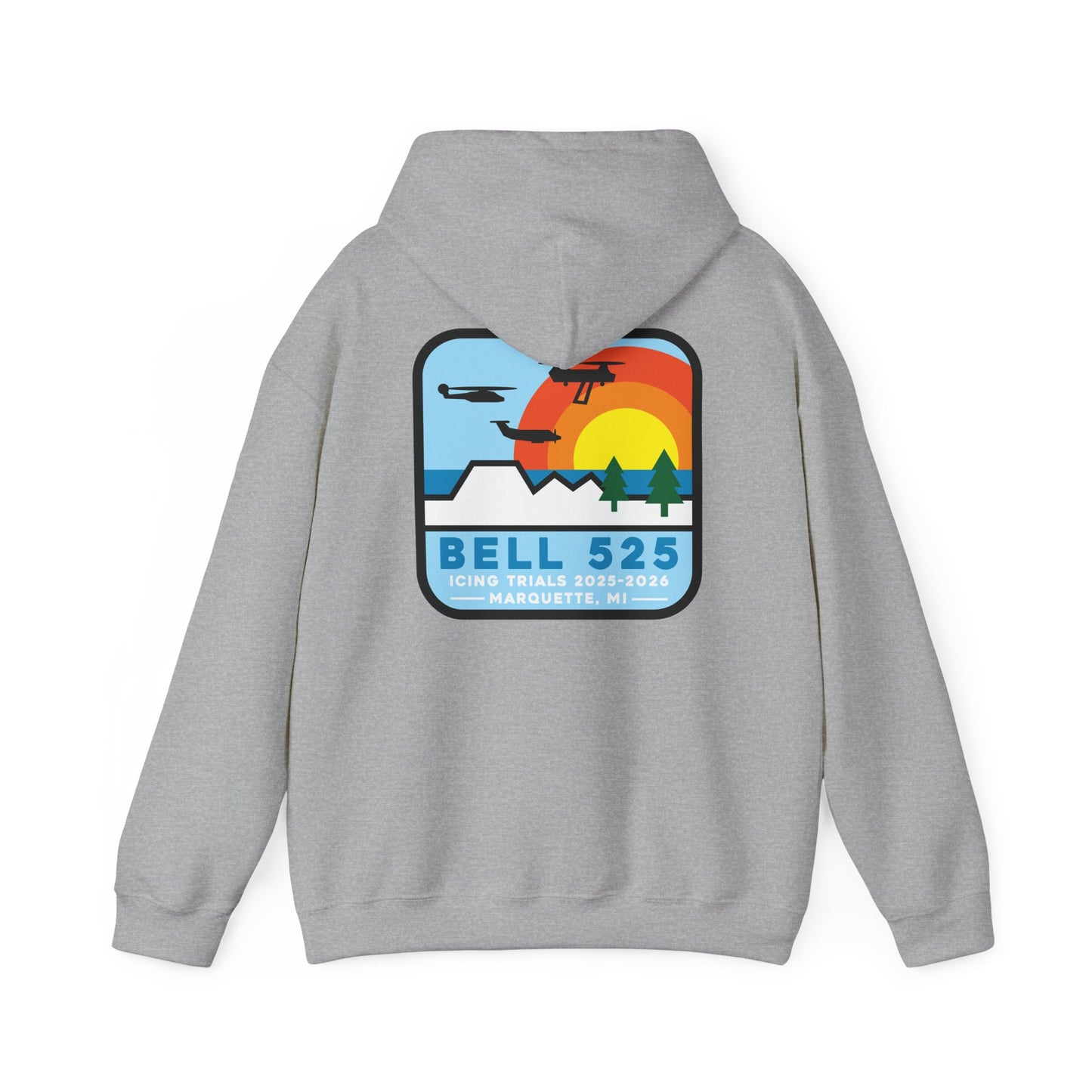 Bell 525 Icing Trials  Hoodie - 50/50 Cotton/Poly