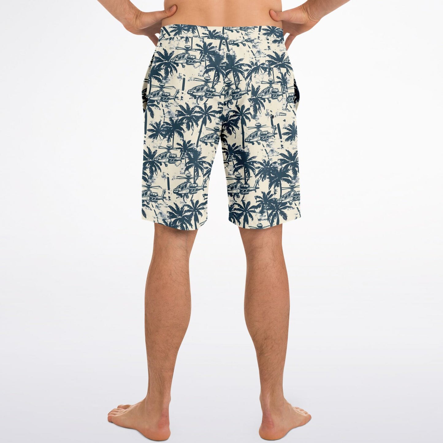 Aloha Attack Board Shorts with Palm trees
