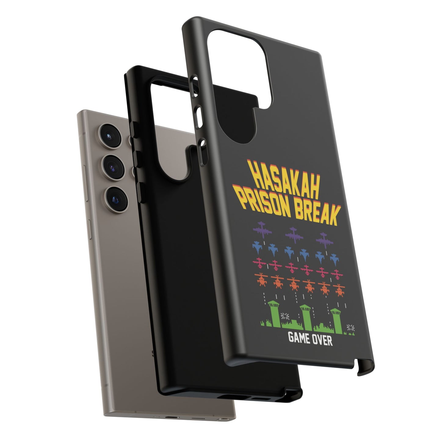 Phone Case — "Hasakah Prison Break" Retro Arcade Game Over Design