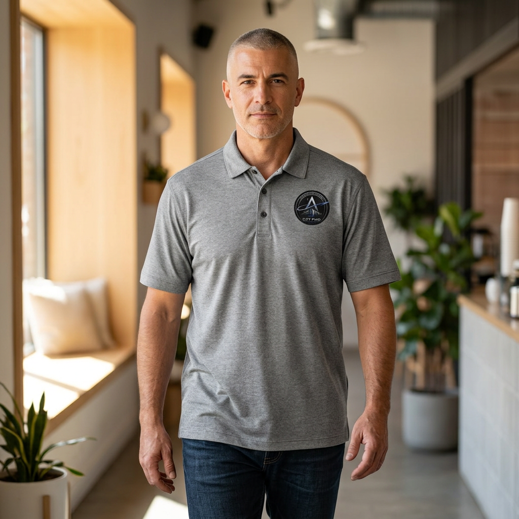 U.S. Space Command C2F PMO Logo Men’s Polo Shirt