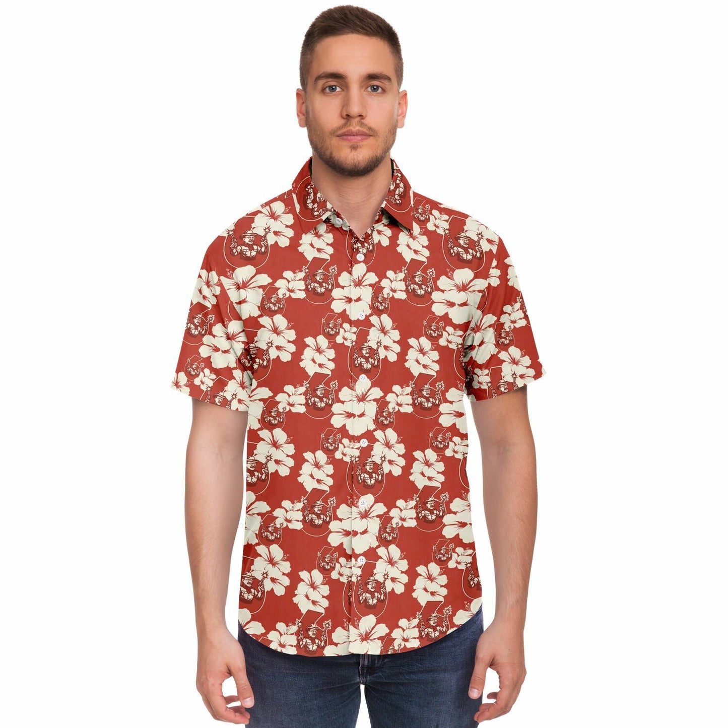 Teddy Roosevelt Short Sleeve Button Down Shirt