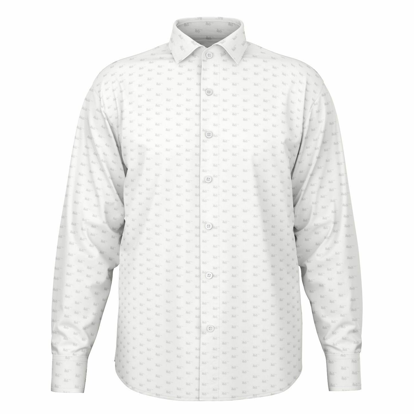 Chinook Helicopter Long Sleeve Button Down Shirt