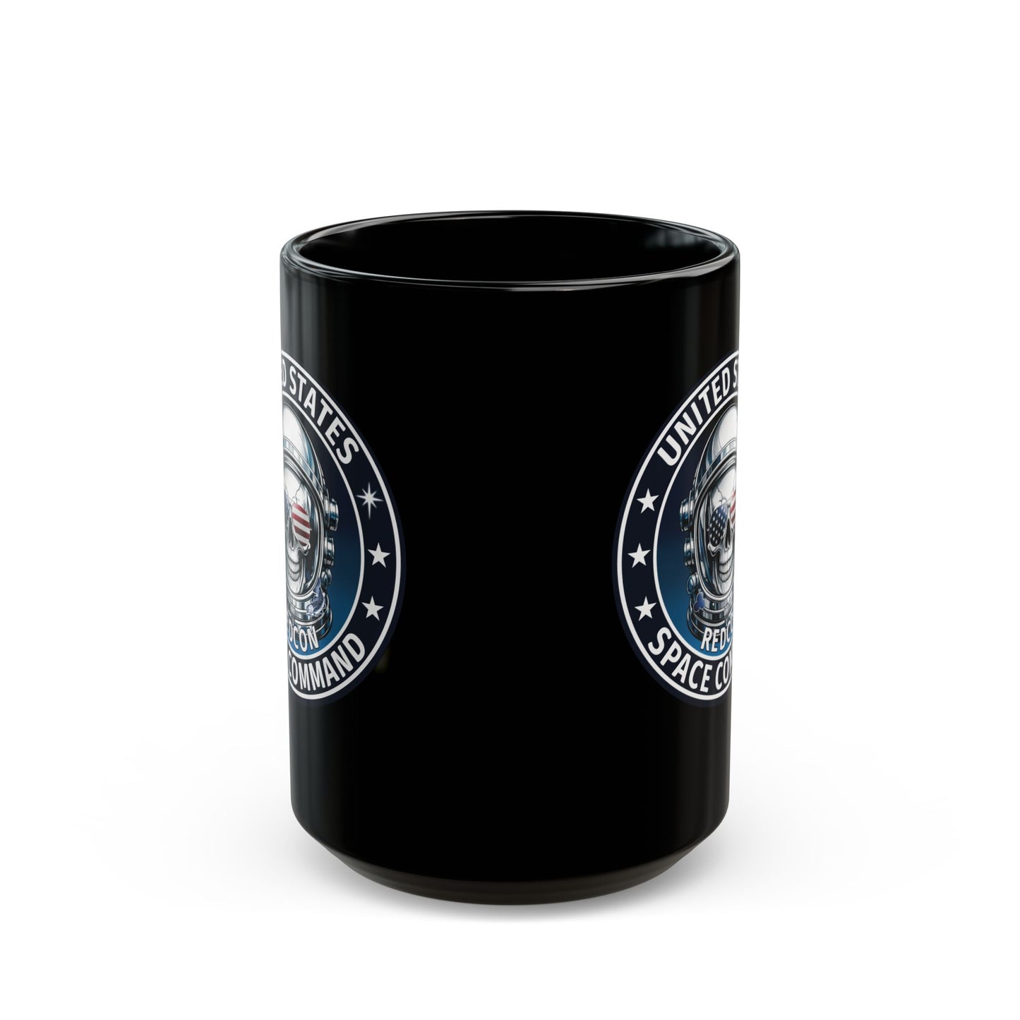 U.S. Space Command Skull Astronaut Black Mug – 11oz/15oz