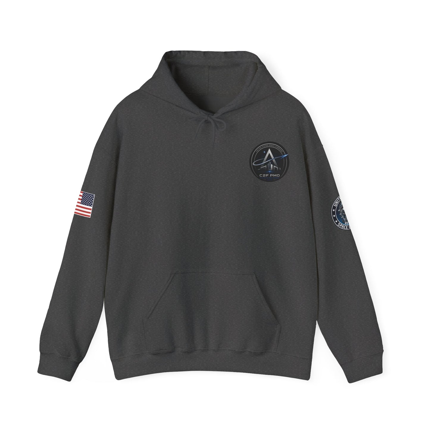 U.S. Space Command Skull Astronaut C2F PMO Logo Hoodie Accelerating Space Dominance 2032