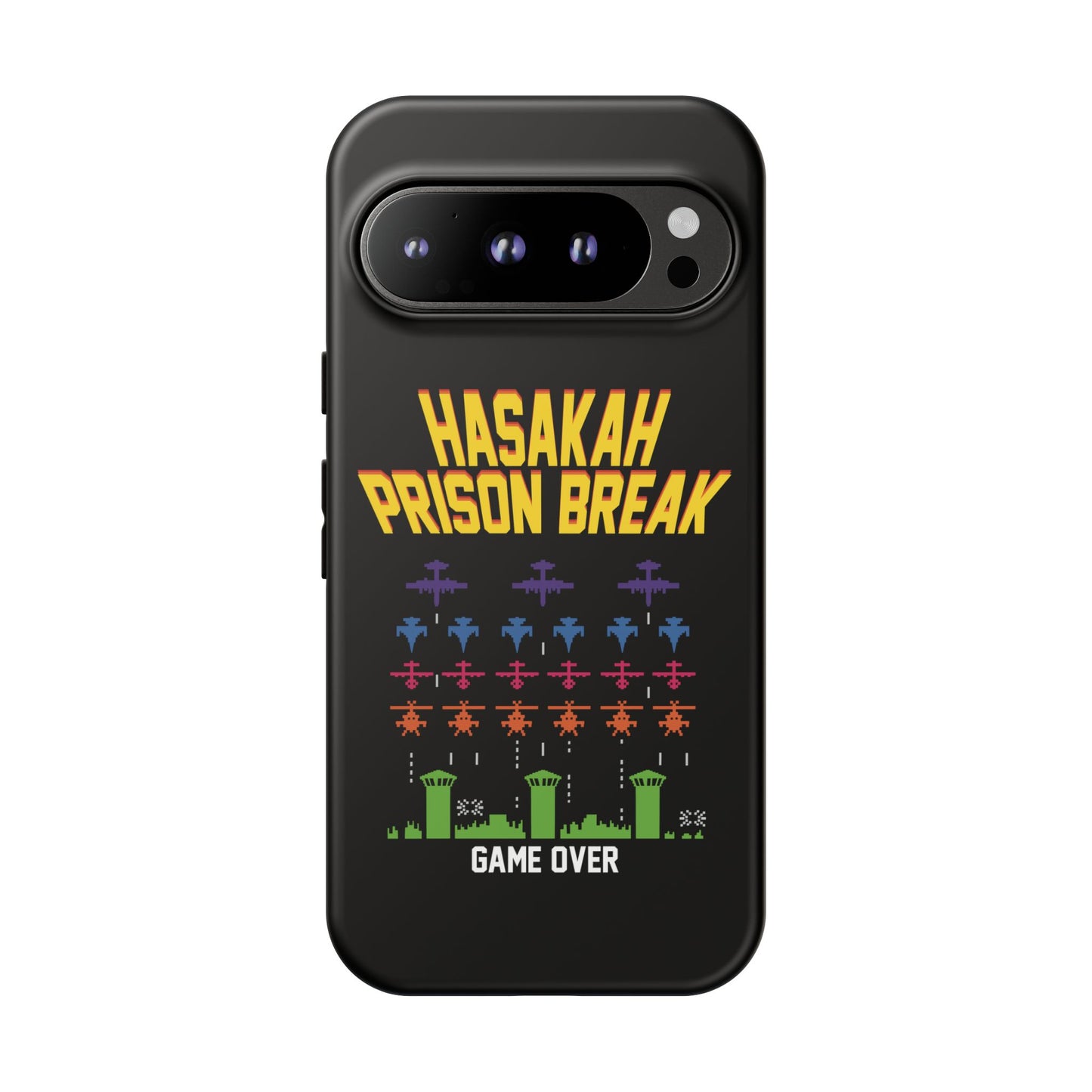 Phone Case — "Hasakah Prison Break" Retro Arcade Game Over Design