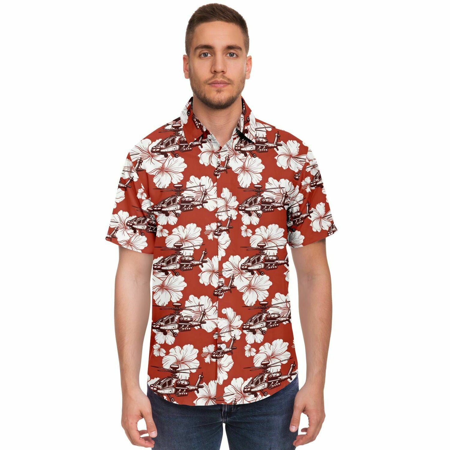 High Flying Aloha Short Sleeve Button Down Hawaiian Shirt