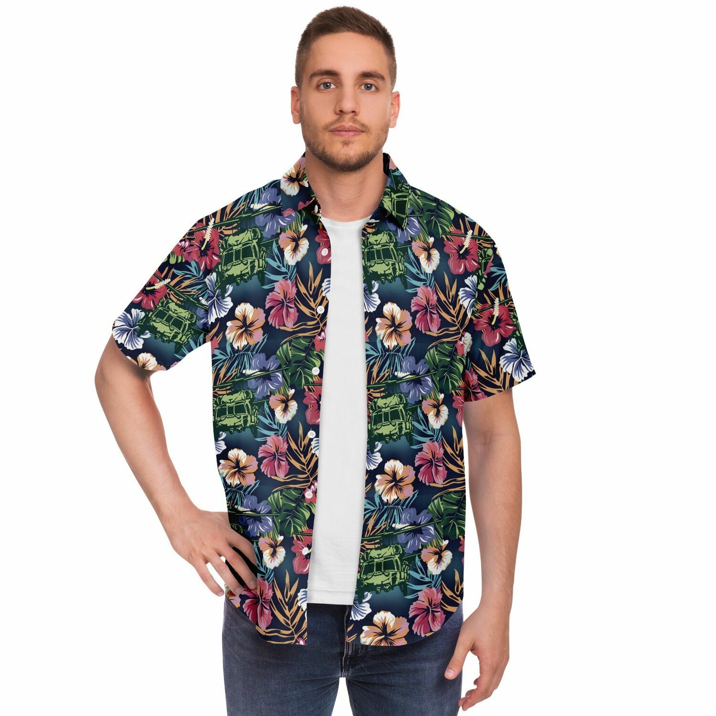 Blackhawk Tropic Hawaiian Aloha Short Sleeve Button Down Shirt