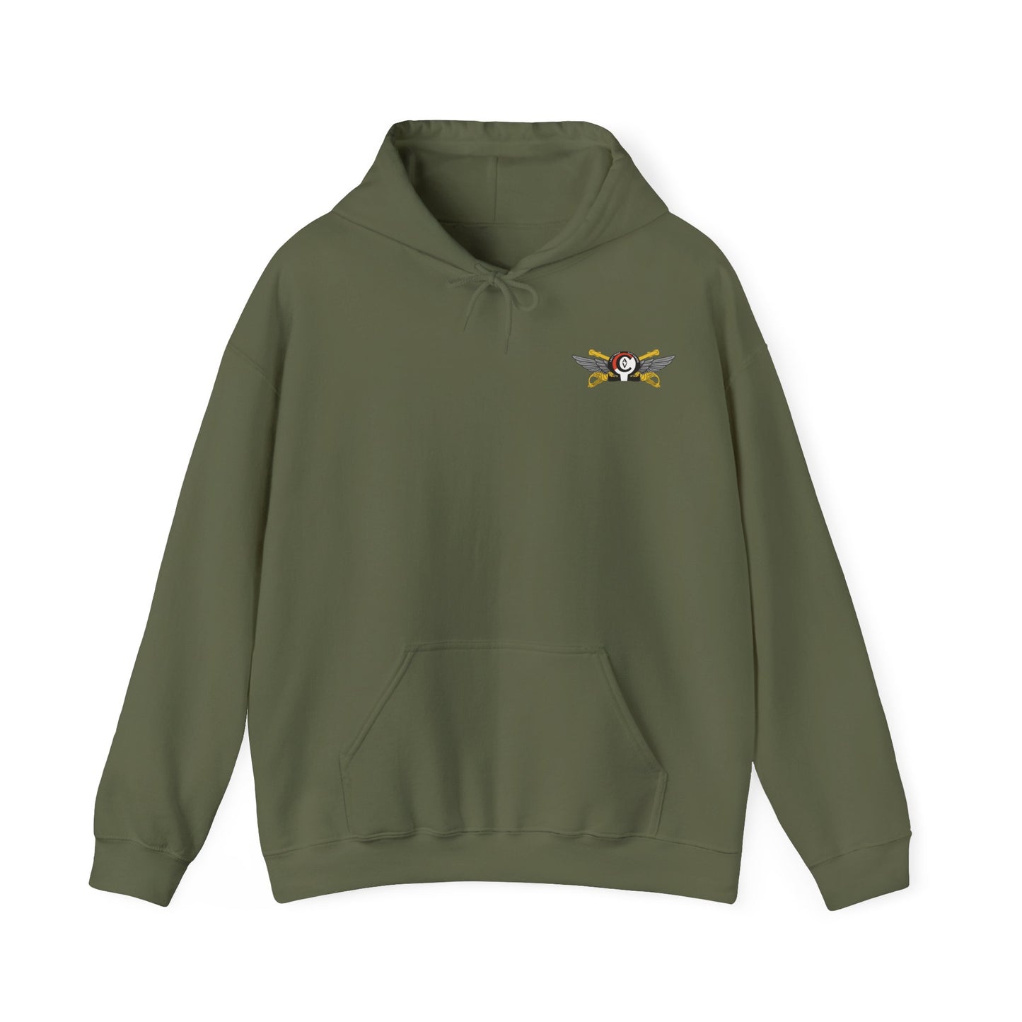 LAST TROOP - LAST CHARGE  6-17 AIR CAV C Troop Unisex Heavy Blend Hooded Sweatshirt