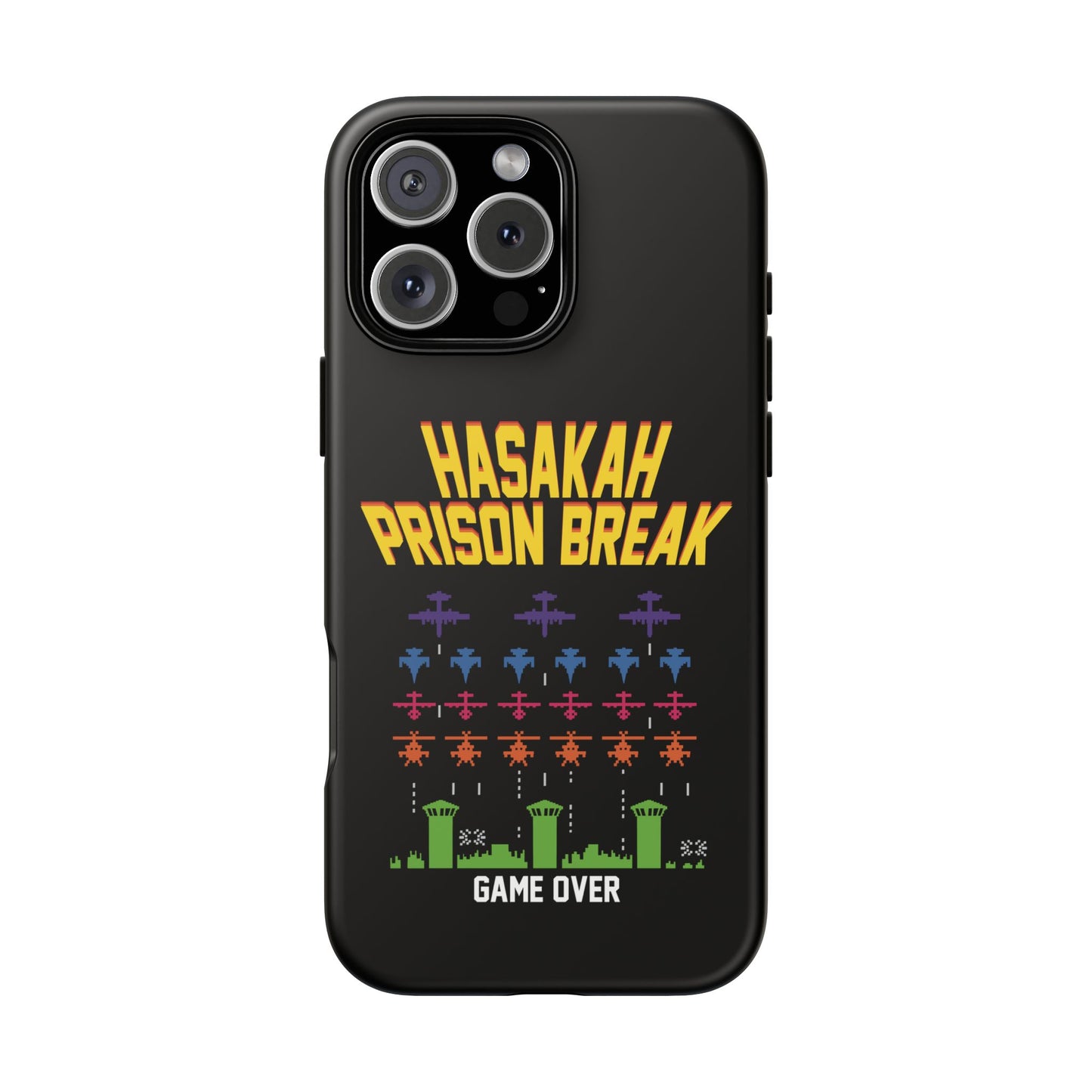 Phone Case — "Hasakah Prison Break" Retro Arcade Game Over Design