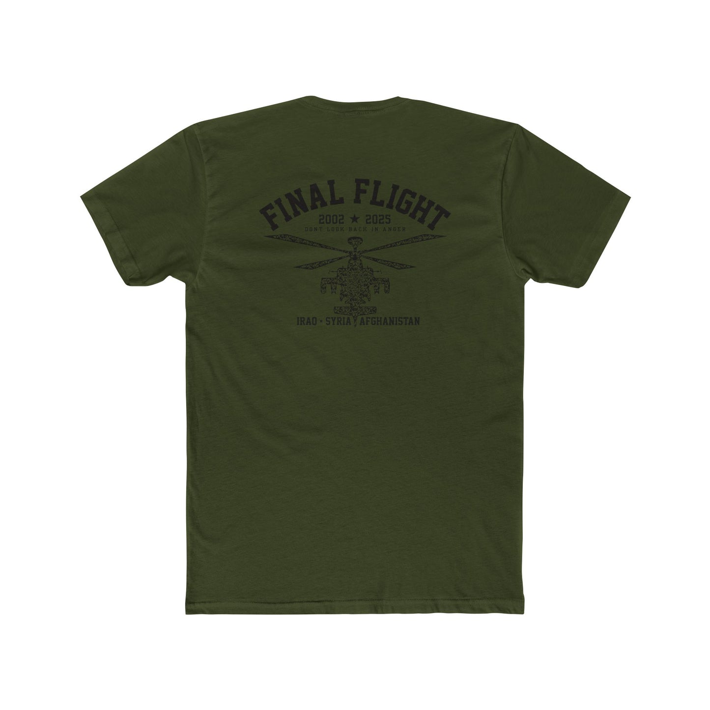 Apache Brad’s Final Flight 100% Cotton Crew Tee