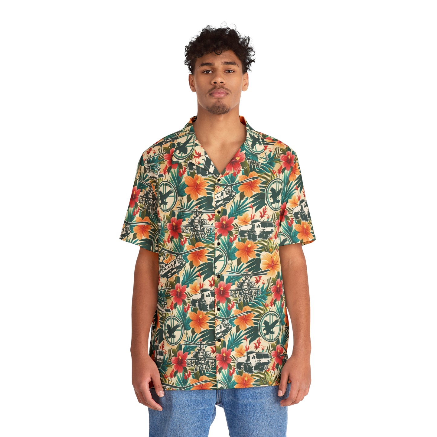 TASKFORCE TALON  Tropic Thunder Hawaiian Shirt 3-82 AVN REGT