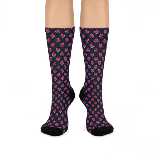 Patriotic Star Cushioned Crew Socks