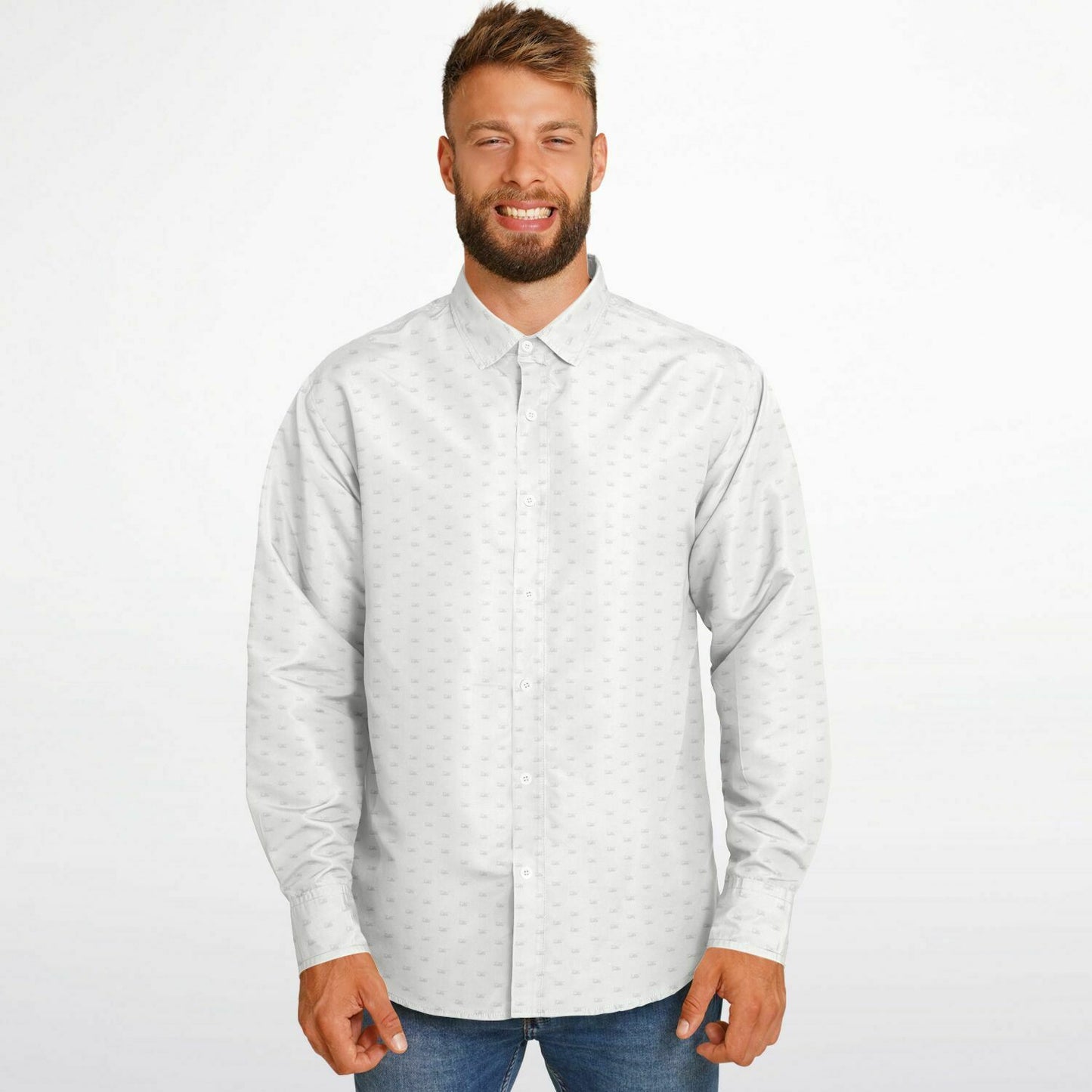 Blackhawk Helicopter Long Sleeve Button Down Shirt